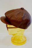 Dapper's (ダッパーズ)　レザーキャスケット　1669　"40’s Style Classic Horsehide Leather Casquette"　ブラウン