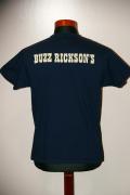 BUZZ RICKSON'S (バズリクソンズ) × PEANUTS (ピーナッツ)　半袖スヌーピーTシャツ　BR76844　"U.S. Navy"　ネイビー