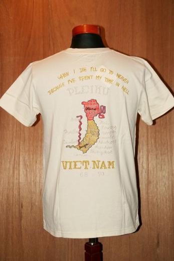 TAILOR TOYO (テーラー東洋)　ベトナムTシャツ　TT77492　"VIET-NAM"　ナチュラル