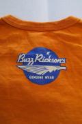 BUZZ RICKSON'S (バズリクソンズ) × PEANUTS (ピーナッツ)　半袖スヌーピーTシャツ　BR76689　"SNOOPY SQD. PATCH"　オレンジ