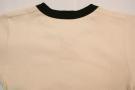 Dapper's (ダッパーズ)　ヘンリーネック・半袖メッシュTシャツ　1172　オフホワイト×チャコール