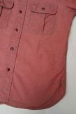 DELUXEWARE (デラックスウエア)　半袖ワークシャツ　RDDX-02S　"RED CHAMBRAY"　レッド