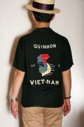 TAILOR TOYO (テーラー東洋)　半袖ベトナムシャツ　TT37602　"QUINHON"　ブラック