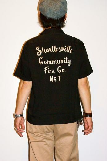 キングルイ/レーヨンボウリングシャツ/KL36219/Shartlesville/ブラック