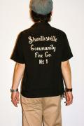 キングルイ/レーヨンボウリングシャツ/KL36219/Shartlesville/ブラック