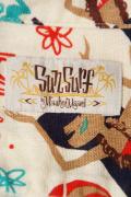 SUN SURF (サンサーフ)　半袖ハワイアンシャツ　SS37659　"MENEHUNE MAGIC" by Masked Marvel　オフホワイト