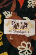 SUN SURF (サンサーフ)　半袖ハワイアンシャツ　SS37659　"MENEHUNE MAGIC" by Masked Marvel　ブラック