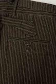 ADJUSTABLE COSTUME (アジャスタブルコスチューム)　ヘリンボーンストライプ・ワークバギーパンツ　AP-050　ブラック