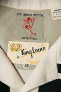BRIAN SETZER ORCHESTRA (ブライアン・セッツァー・オーケストラ) × King Louie (キングルイ)　ボウリングシャツ　KL37020　"B.S.O"　オフホワイト