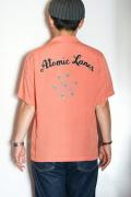 STYLE EYES (スタイルアイズ)　レーヨン・ボウリングシャツ　SE37212　"Atomic Lanes"　ピンク