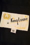 King Louie (キングルイ)/ボウリングシャツ/TRI-COLOR V/ブラック
