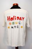 King Louie (キングルイ)　レーヨンボウリングシャツ　KL38899　"HOLIDAY BOWL NYC"　オフホワイト