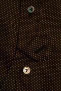 ADJUSTABLE COSTUME (アジャスタブルコスチューム)　ロングポイントカラー・クラシックシャツ　AS-038　ブラック
