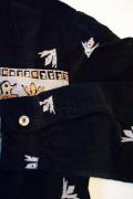 STYLE EYES (スタイルアイズ)　コーデュロイ・スポーツシャツ　SE26408　"THUNDERBIRD"　ブラック