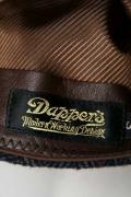Dapper's (ダッパーズ)　ランダムヘリンボーン・ウールキャスケット　1043　"Classical Two-Pleated Casquette"　ダークネイビーグレー