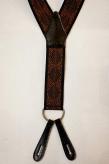 Dapper's (ダッパーズ)　Yバックスタイル・クラシカルサスペンダー　1601B　"Classical Suspenders by Gevaert"　ブラック/イエローゴールド×ブラック