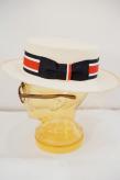 ADJUSTABLE COSTUME (アジャスタブルコスチューム)　ボーターハット (カンカン帽)　AHT-007　"Panama Boater Hat"　トリコロール