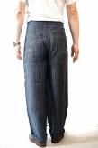 Dapper's (ダッパーズ)　イージーパンツ　1713　"Classical Linen Easy Pants"　ネイビーストライプ