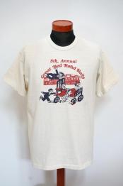 WARE HOUSE (ウエアハウス)　セコハンTシャツ　4064　"GREAT BED ROAD RALLY"　クリーム