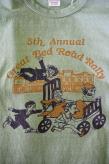 WARE HOUSE (ウエアハウス)　セコハンTシャツ　4064　"GREAT BED ROAD RALLY"　ペールグリーン