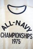 WARE HOUSE (ウエアハウス)　リンガーTシャツ　4059　"ALL-NAVY"　クリーム×ネイビー