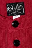 DALEE'S (ダリーズ)　6分袖ヘンリーネックTシャツ　"Rail Nit.D (レイルニット.D)"　...1920s RAIL ROAD KNIT　ダークレッド