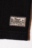 DALEE'S (ダリーズ)　6分袖ヘンリーネックTシャツ　"Rail Nit.D (レイルニット.D)"　...1920s RAIL ROAD KNIT　ブラック