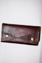 Dapper's (ダッパーズ)　ダブルフラップウォレット　1719　"Horsehide Double Flap Wallet"　ブラウン