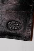 Dapper's (ダッパーズ)　ダブルフラップウォレット　1719　"Horsehide Double Flap Wallet"　ブラック (ブラウンベース)