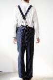 HEAD LIGHT (ヘッドライト)　ストライプデニム・オーバーオール　HD42498　"SPECIAL WOVEN STRIPE DENIM LOW BACK OVERALLS"　ワンウォッシュ