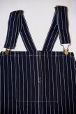 HEAD LIGHT (ヘッドライト)　ストライプデニム・オーバーオール　HD42498　"SPECIAL WOVEN STRIPE DENIM LOW BACK OVERALLS"　ワンウォッシュ